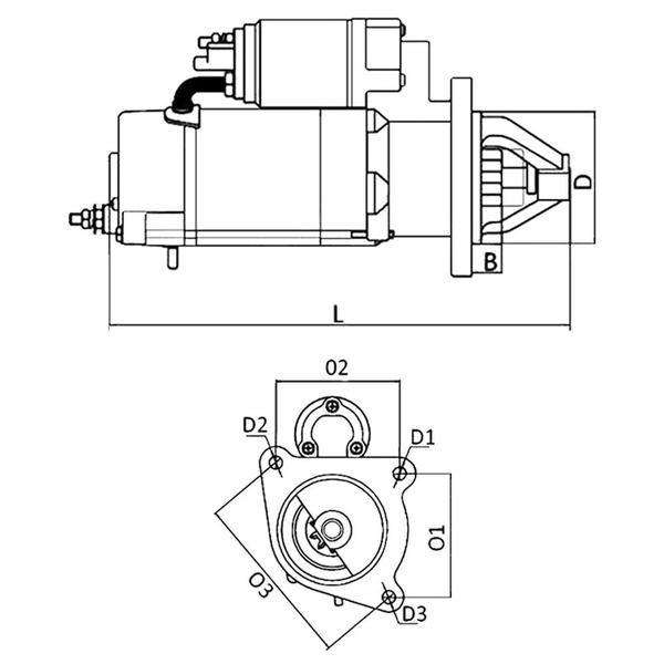 Imagem de Motor Partida Arranque Renault Megane Symbol Scenic 99 a 2012 32011 ZEN