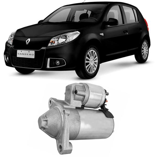 Imagem de Motor Partida Arranque Renault Sandero 2008 a 2015 Valeo