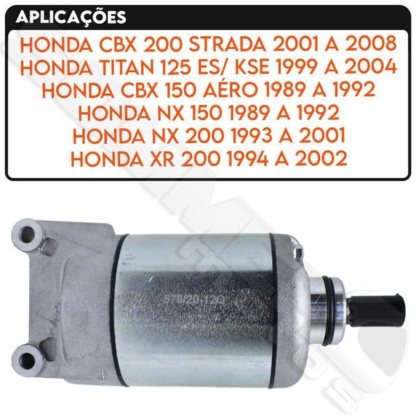 Imagem de Motor Partida Cg Titan 125 99 A 2004/ Nx150/ Nx 200/ Xr 200