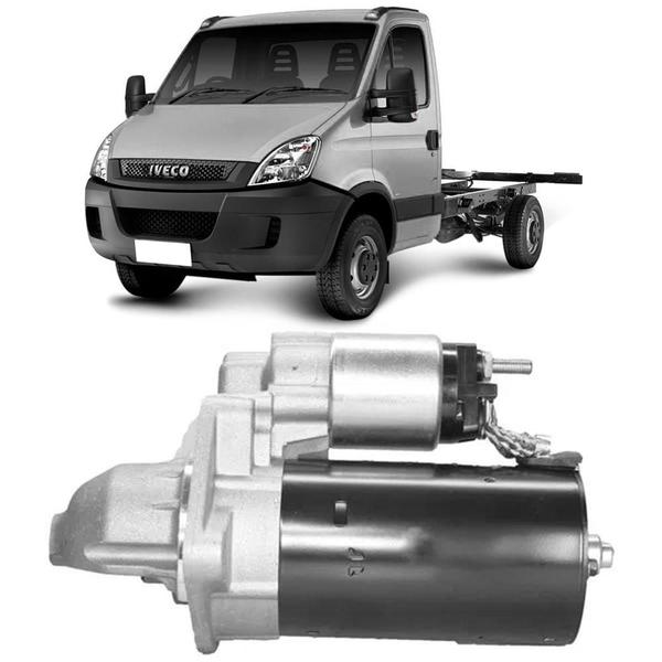 Motor Partida Iveco Daily 99 a 2012 12V 3 Furos Bosch Imagem de Motor Partida Iveco Daily 99 a 2012 12V 3 Furos Bosch