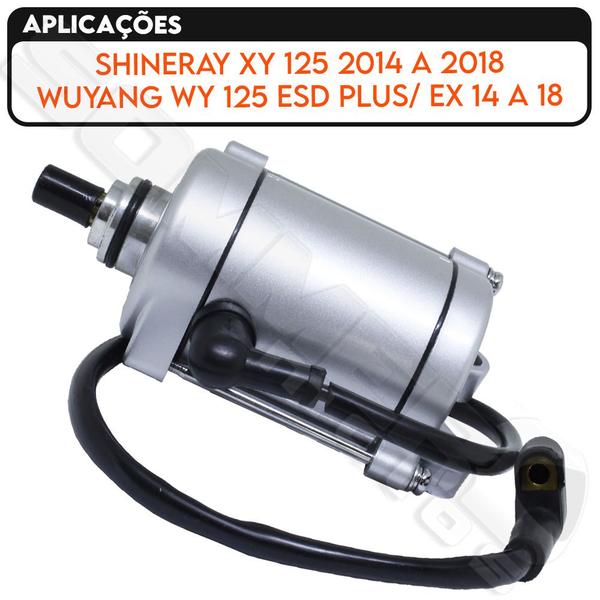 Imagem de Motor Partida Shineray Xy 125/ Wuyang Wy 125  2014 A 2018