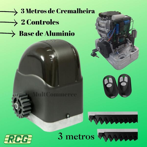 Imagem de Motor Portão Correr Deslizante Al Rcg 127v 1/5hp 3m Cremalh