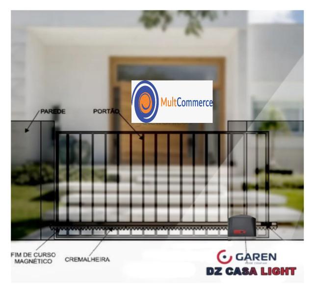 Motor Portão Deslizante Correr 300kg 5 Mts Cremal Garen 220V Imagem de Motor Portão Deslizante Correr 300kg 5 Mts Cremal Garen 220V