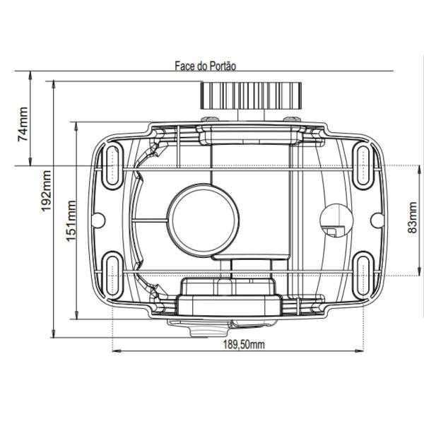 Imagem de Motor Portão Dz Atto Turbo Wifi App Celular 350Kg Rossi 110V