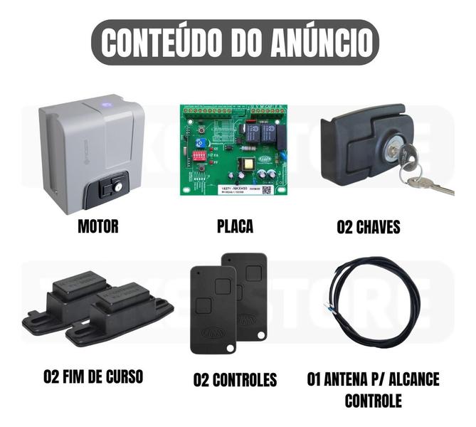 Motor Portão Dz4 Nitro Rossi 850kg C/ Led Kit 2 Controles Bivolt 127/220 Imagem de Motor Portão Dz4 Nitro Rossi 850kg C/ Led Kit 2 Controles Bivolt 127/220