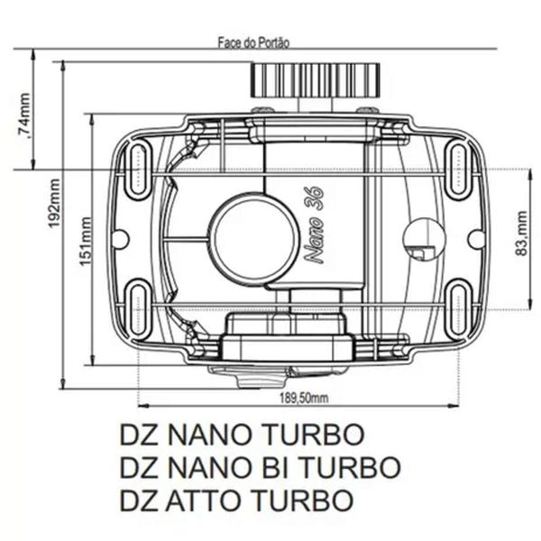 Motor Portão Rossi DZ Atto Turbo 350Kg Automático Eletrônico Abertura Rápida 220v Imagem de Motor Portão Rossi DZ Atto Turbo 350Kg Automático Eletrônico Abertura Rápida 220v