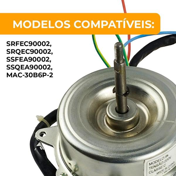 Imagem de Motor Ventilador Condensadora Elgin 9.000 Btus Mac-30b6p-2