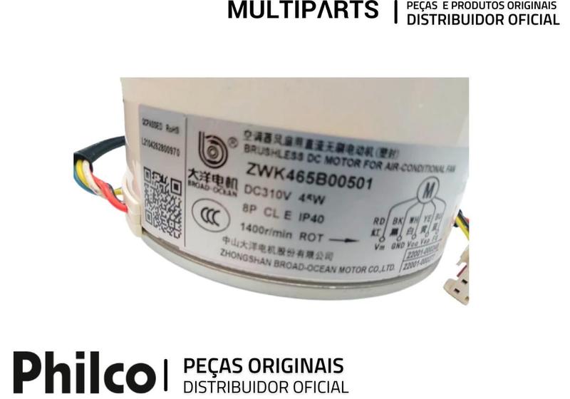 Imagem de Motor Ventilador Evaporadora Ar Split - 734106 Philco