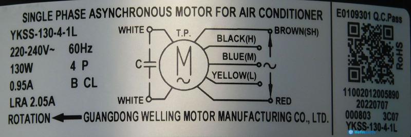 Imagem de Motor Ventilador Evaporadora Elgin - Arc146095992701