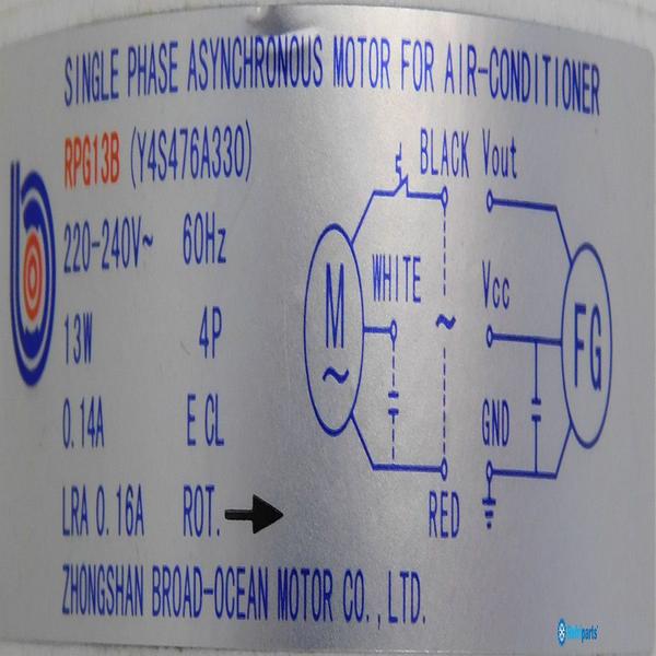 Imagem de Motor Ventilador Evaporadora York - 113m00060000