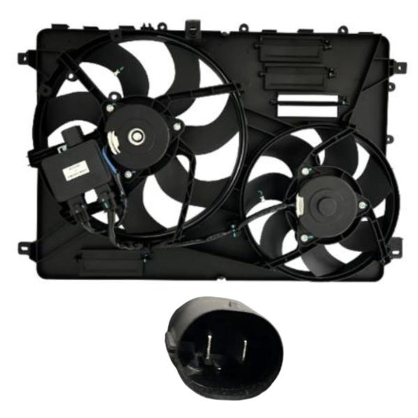 Imagem de Motor ventilador L Rover Evoque 2 V6 3.2 2006 Ate 2014 Volv Xc60 Com Modulo Gmv 2 Pinos Eletroventilador Duplo 12V L Roverbj328C607Ad Bj328C607Ad Bj32