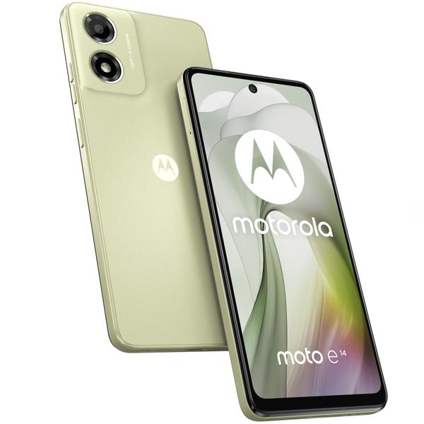 Imagem de Motorola moto e14,  Core 1.6 GHz, 64 GB + 4 GB RAM Boost ,Pastel Green com fone