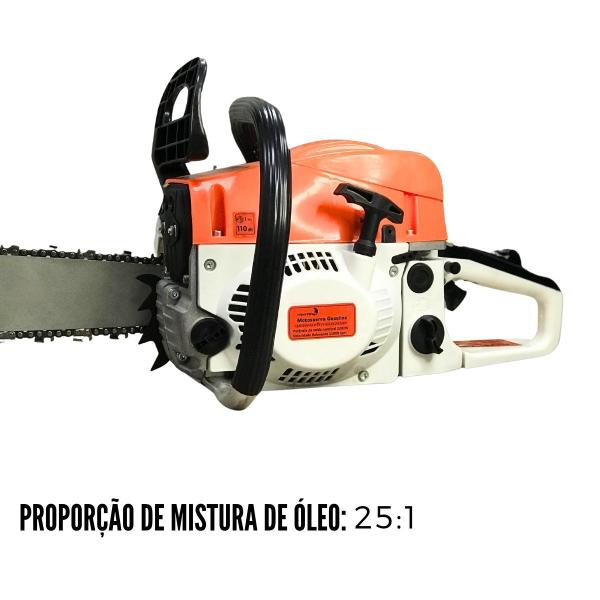 Imagem de Motosserra Á Gasolina Importway 63cc 2,1kw Sabre De 45cm 18