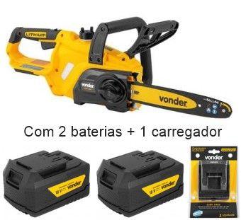 Imagem de Motosserra c/ 2 baterias intercambiável 18V IMSV 1833 VONDER