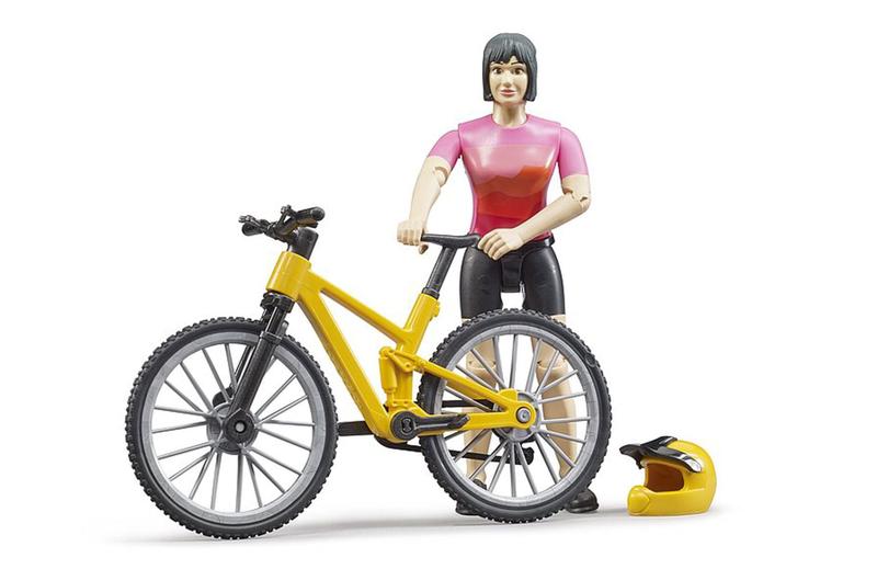 Imagem de Mountain Bike Bruder bworld com boneco para crianças de 4 anos ou mais