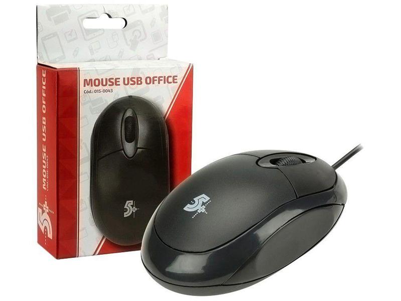 Imagem de Mouse 5+ Óptico 1000DPI 3 Botões  - Office