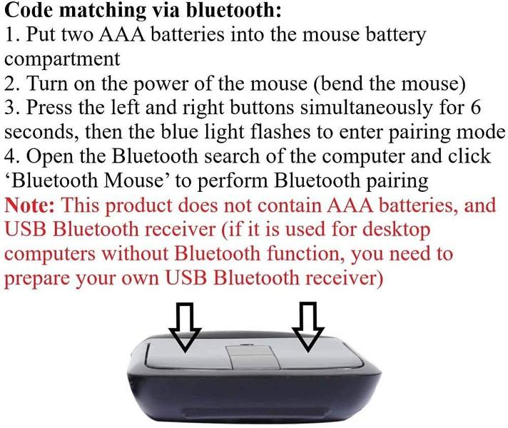Mouse Bluetooth Arc Touch WUDEMWWFE para laptop - preto Imagem de Mouse Bluetooth Arc Touch WUDEMWWFE para laptop - preto