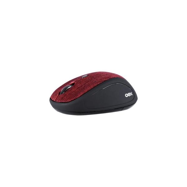 Imagem de Mouse Bluetooth E Wireless Oex Ms601 Tiny 1600 Dpi Vermelho