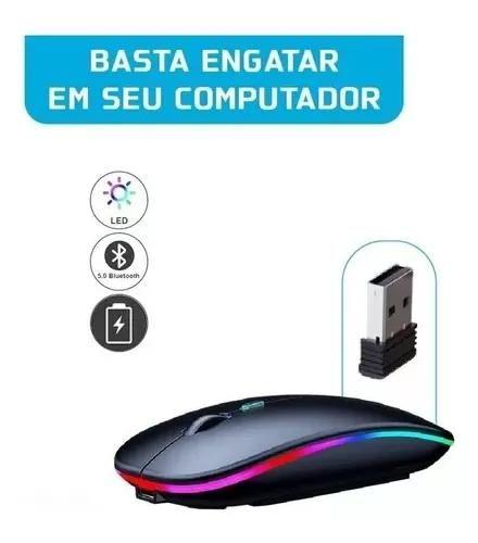 Imagem de Mouse Bluetooth E Wirelles Compativel P Pc Tablet Ios 2 Em 1