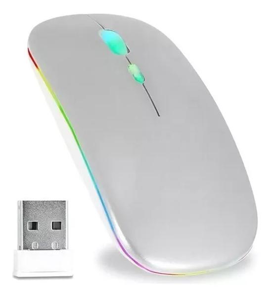 Imagem de Mouse Bluetooth Recarregável Silencioso Rgb Para Notebook