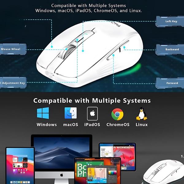 Mouse Bluetooth Sem Fio Para Macbook Air Pro M1 M2 M3 - FMOUSE Imagem de Mouse Bluetooth Sem Fio Para Macbook Air Pro M1 M2 M3