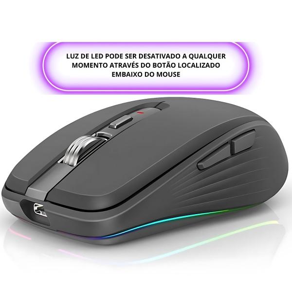 Imagem de Mouse Bluetooth Sem Fio Para Macbook Air Pro M1 M2 M3