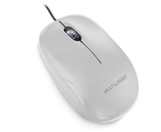 Imagem de Mouse Box Óptico Com Fio USB Branco Multilaser - MO294