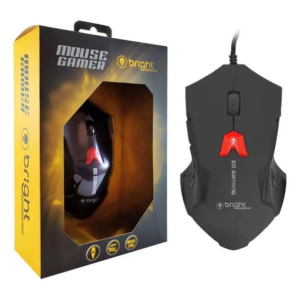 Imagem de Mouse BRIGHT Gaming Preto - 0462