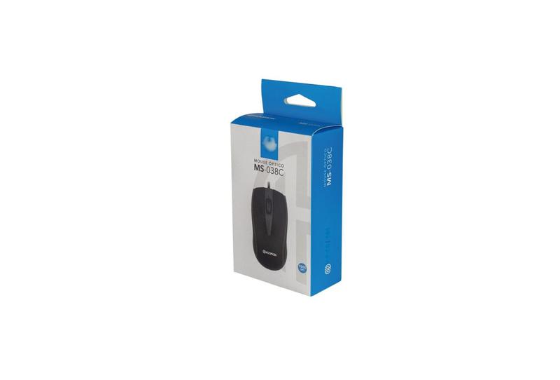 Imagem de Mouse Cinza Usb 1000 Dpi Hoopson Ms-038cz + Mousepad Preto