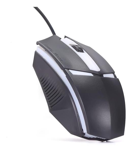 Imagem de Mouse Com Fio Gamer 1200DPI Ergonômico Led Rgb Usb Óptico Notebook Mouse Gamer Barato