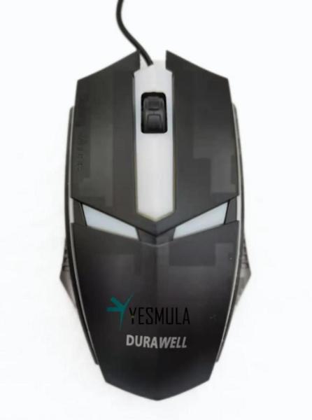 Imagem de Mouse Com Fio Gamer Usb Óptico Sensor Laser Rgb 1200 Dpi Dw - 01