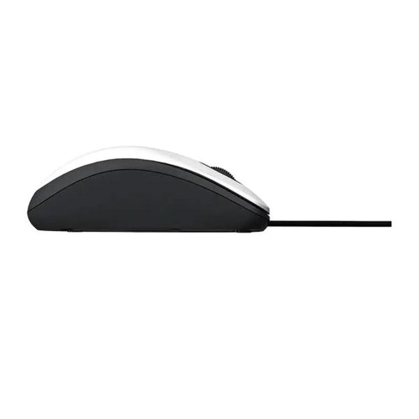 Imagem de Mouse com Fio MF400 Clique Silencioso Conexao USB 1200DPI Cabo de 180CM 3 Botes - Branco - MO389