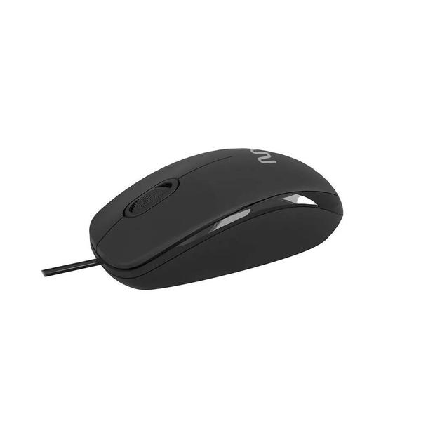 Imagem de Mouse com Fio MF400 Clique Silencioso Conexao USB 1200DPI Cabo de 180CM 3 Botes - Preto - MO386