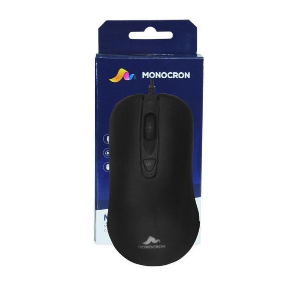 Imagem de Mouse com fio mn264-4d preto 1,5m/dpi 1000 monocron