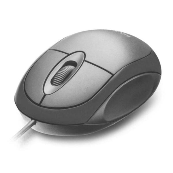 Imagem de Mouse com fio Multilaser Preto cabo - MO300