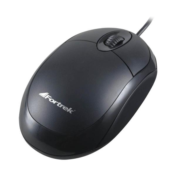 Imagem de Mouse Com Fio Óptico Fortrek OML-101 USB 800-Dpi Preto