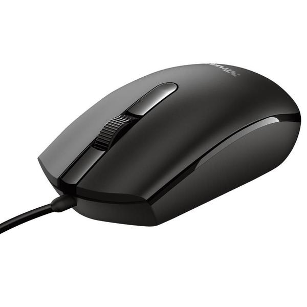 Imagem de Mouse Com Fio Trust Basi Preto 1200DPI