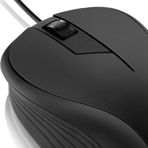 Imagem de Mouse com fio usb emborrachado - multilaser