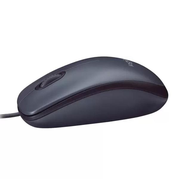 Imagem de Mouse com fio USB Logitech M90 com Design Ambidestro e Facilidade Plug and Play