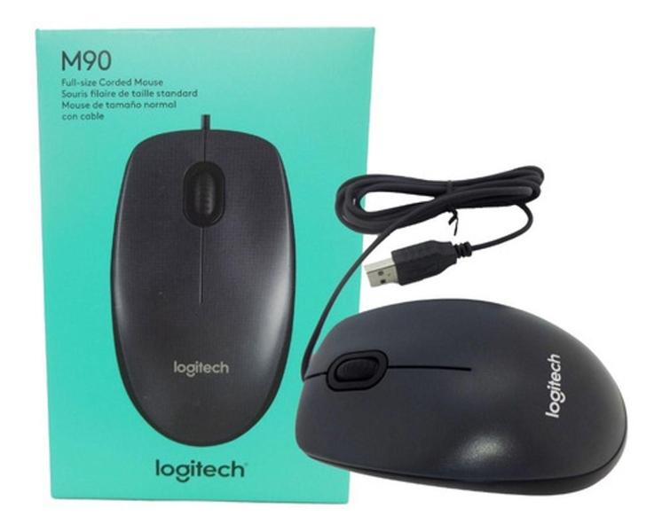 Imagem de Mouse com fio USB Logitech M90 - Preto