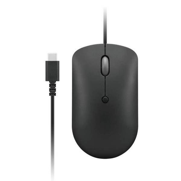 Imagem de Mouse compacto com fio USB-C Lenovo 400 preto - GY51D20875