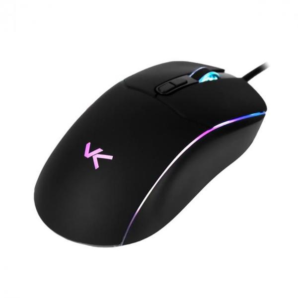 Imagem de Mouse Cor Preta Vinik 7200dpi Gamer Sensor Óptico de Alta Performance Luz de Led RGB Conexão USB Alta Qualidade Cabo Trançado 1,8m