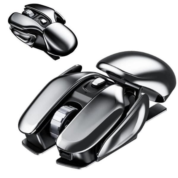 Imagem de Mouse De Metal Ergonômico Recarregável - Direção Da Roda