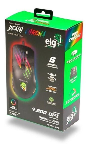 Imagem de Mouse Death Chroma - Gamer - 4800dpi - ELG - MGDC