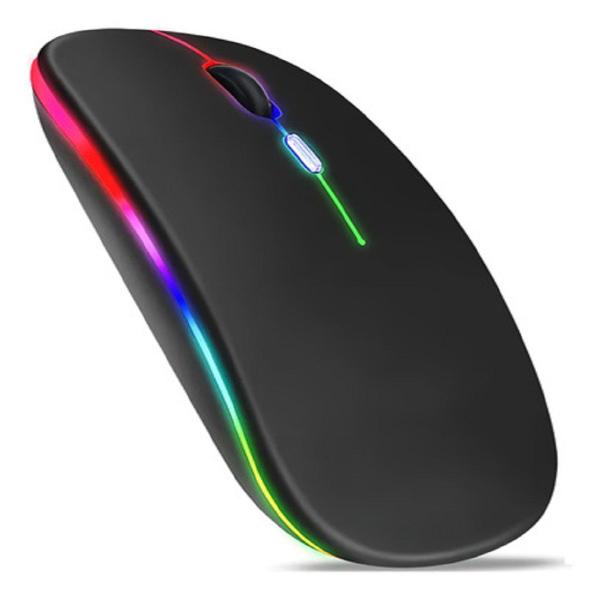 Imagem de Mouse Dual Band Bluetooth e wireless sem fio 2.4ghz RGB Recarregavel