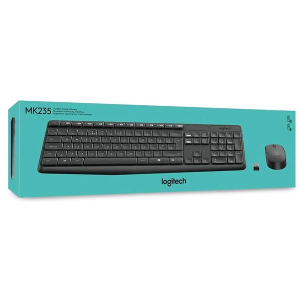 Imagem de Mouse E Teclado Logitech Mk235 Sem Fio 920-007901 Espanhol