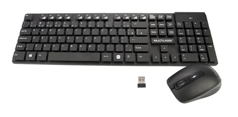 Imagem de Mouse E Teclado Sem Fio Wireless Para Pc Notebook Mac