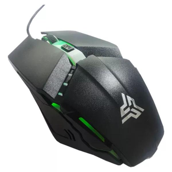 Imagem de Mouse Ergonômico Gamer LED Com Fio Knup Anubis KP-MU019 1200 DPI