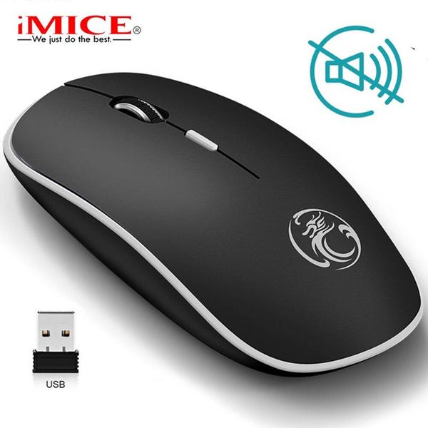 Imagem de Mouse Ergonômico Óptico Silencioso Sem Fio - Atributos de Performance para Jogadores e Trabalho