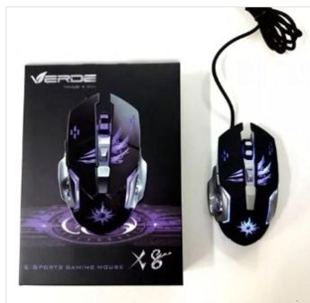 Imagem de Mouse Gamer 3200 Dpi X8-Verde / Com LED